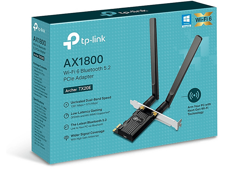 TP-LINK Karta sieciowa Archer TX20E PCI-E AX1800 – zdjęcie 2