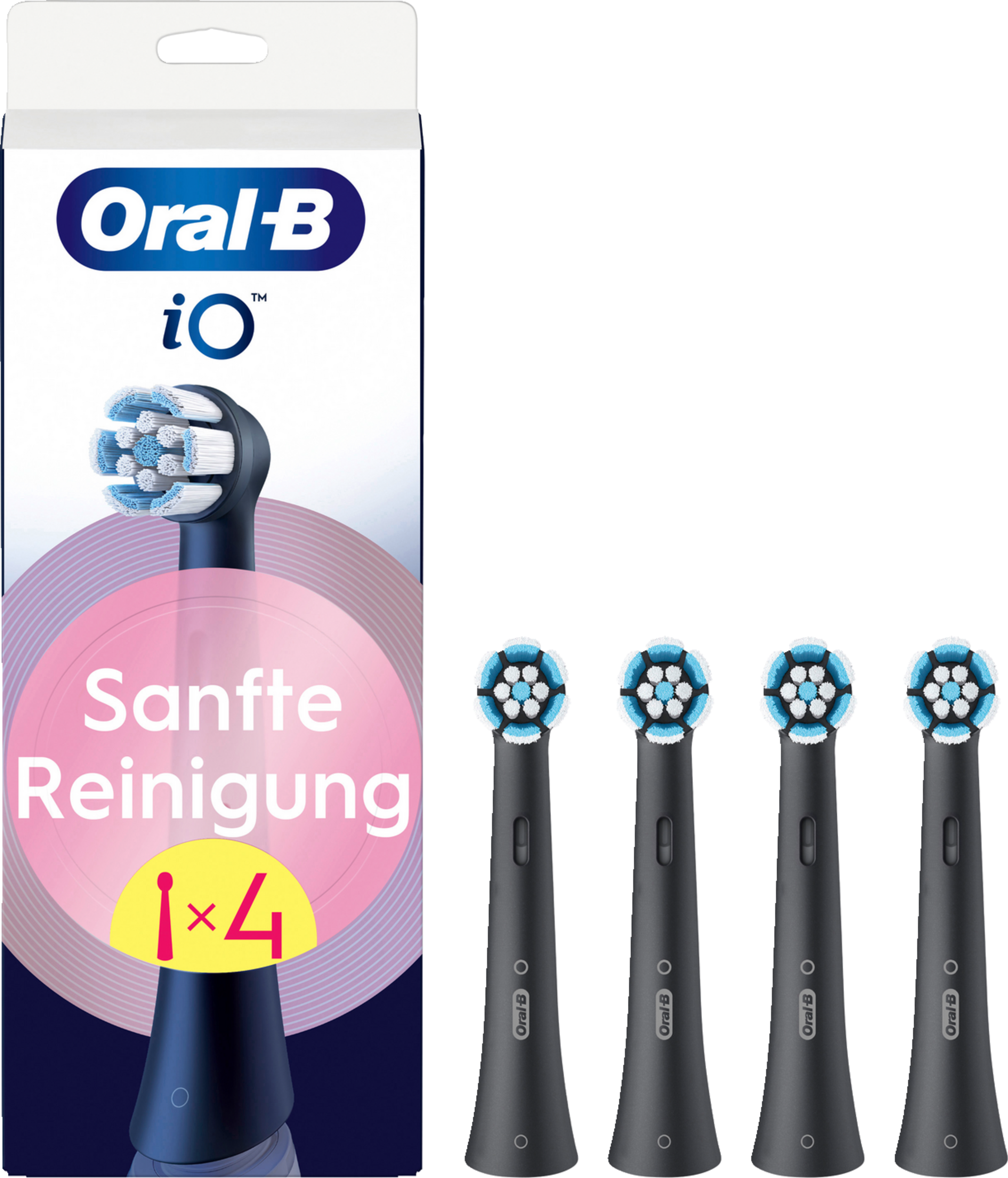Oral-B iO Zahnbürstenköpfe in einer Schachtel.
