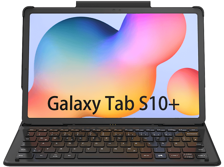 Thumbnail - SAMSUNG NEOS Keyboard Case Galaxy Tab S9+, S9 FE+, S10+ Tablet-Tastatur Black