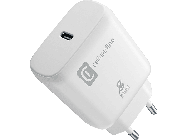 CELLULARLINE Samsung Super Fast Charge PD 25W Şarj Adaptörü Beyaz