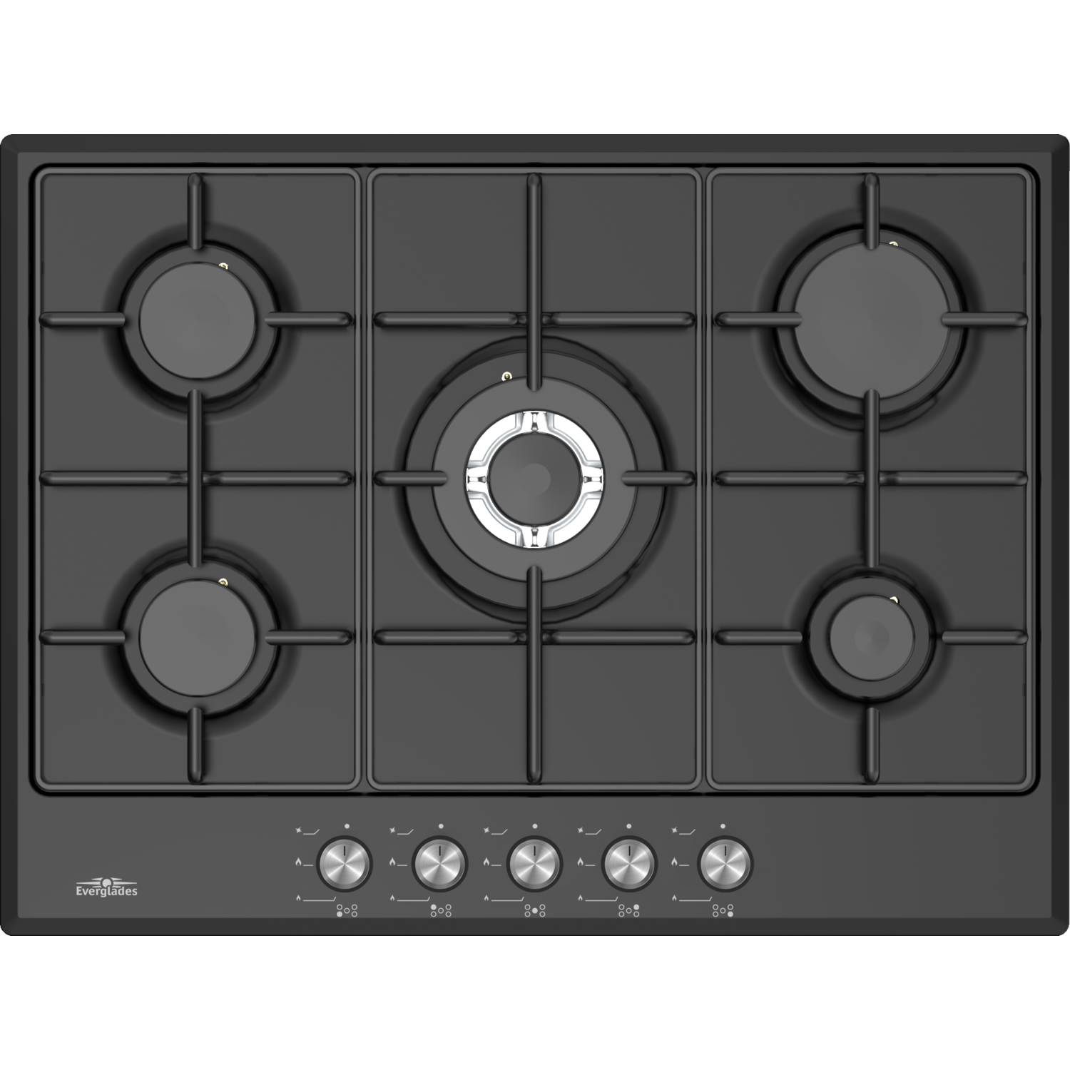 Everglades Evbi8512 Kookplaat - Inbouw Gas Breedte 68 Cm