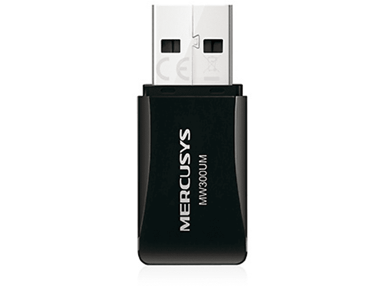TP-LINK Karta sieciowa Mercusys MW300UM Mini WiFI N300 USB 2.0 – zdjęcie 2
