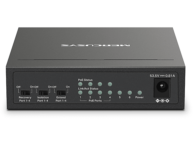 Mercusys MS106LP Czarny – zdjęcie 3