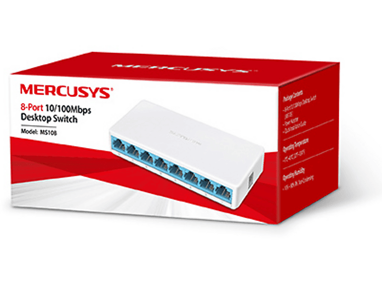Mercusys 8p MS108 (8x10/100Mbit) – zdjęcie 3