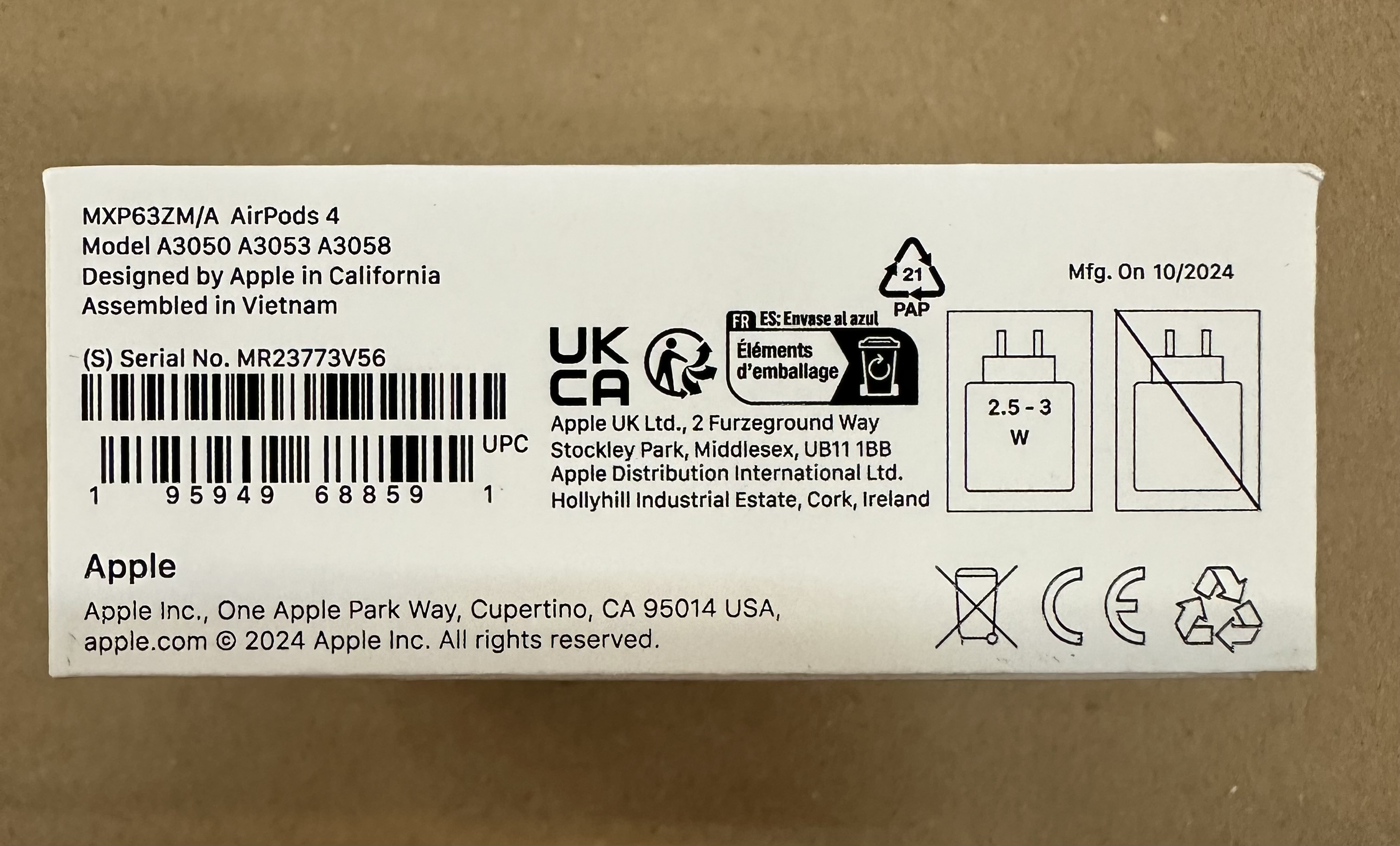 OUTLET - Słuchawki APPLE AirPods 4 MXP63ZM/A