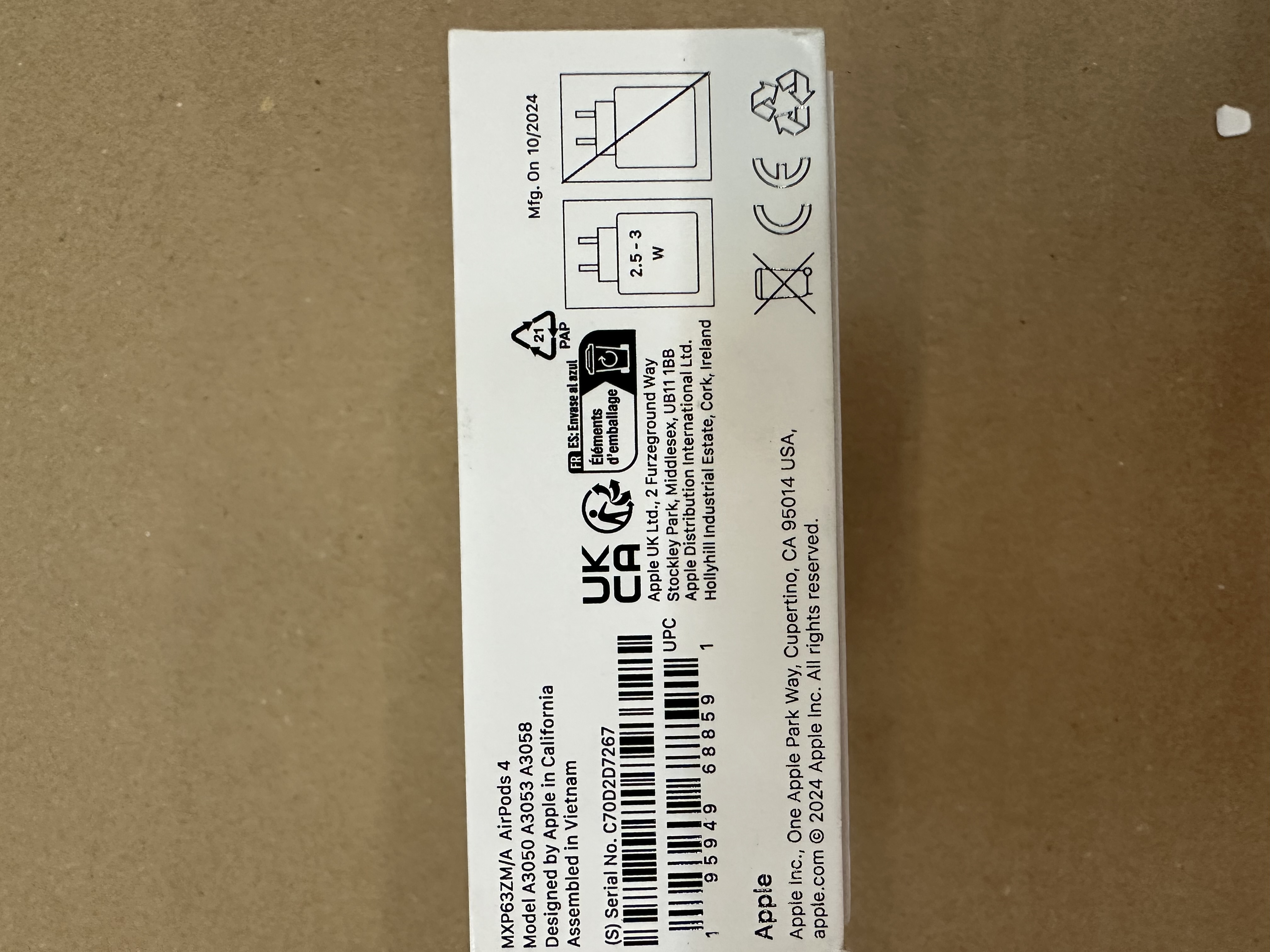 OUTLET - Słuchawki APPLE AirPods 4 MXP63ZM/A
