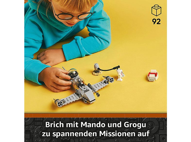 LEGO Star Wars™ 75410 Mandos und Grogus N-1 Starfighter™ Bausatz, Mehrfarbig