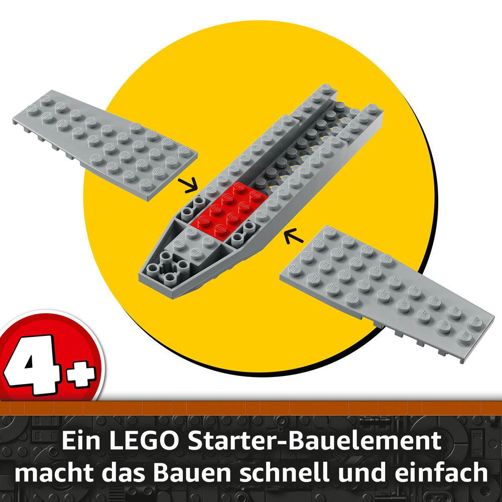 Lego-Steine werden zusammengebaut.