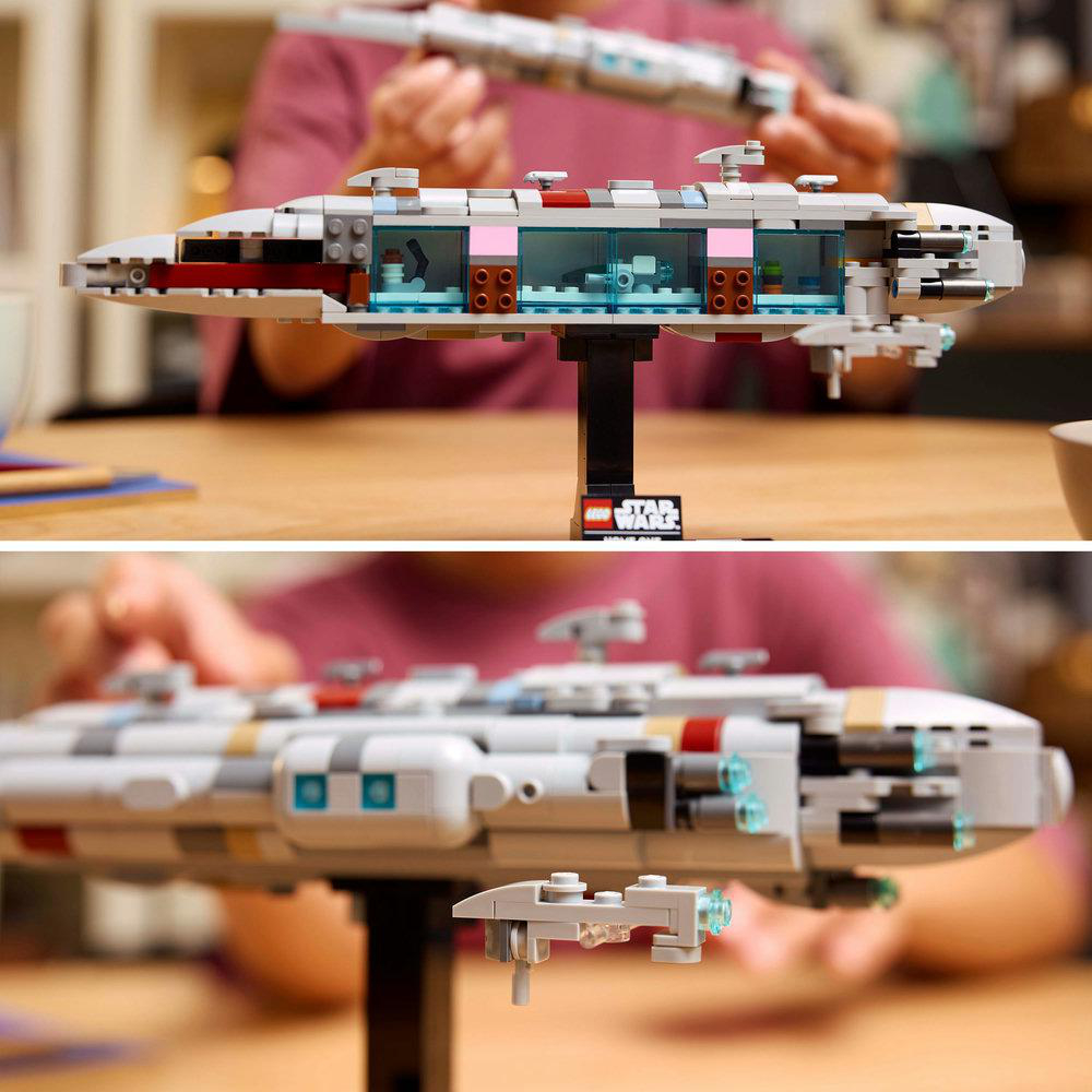 Zwei Bilder eines Star Wars Lego-Sets.