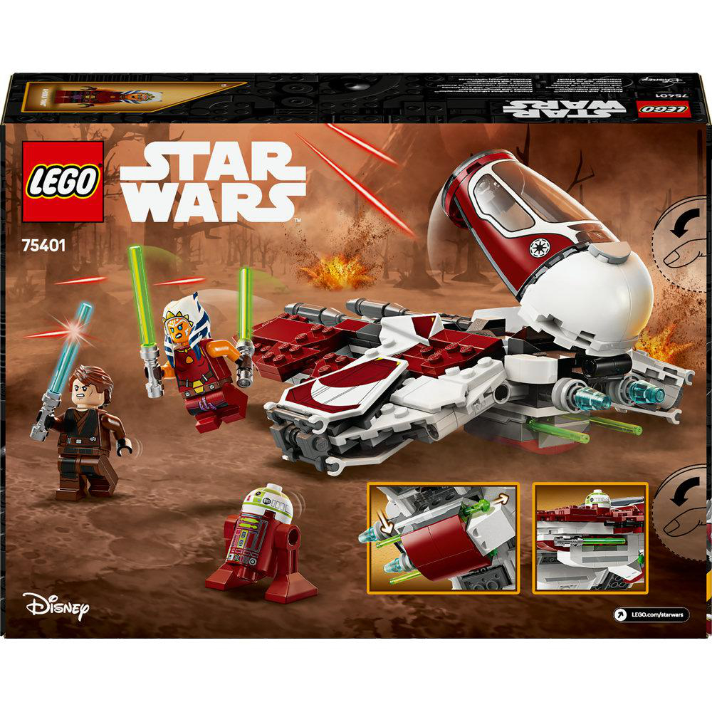 Lego Star Wars Set mit Figuren und Raumschiff.