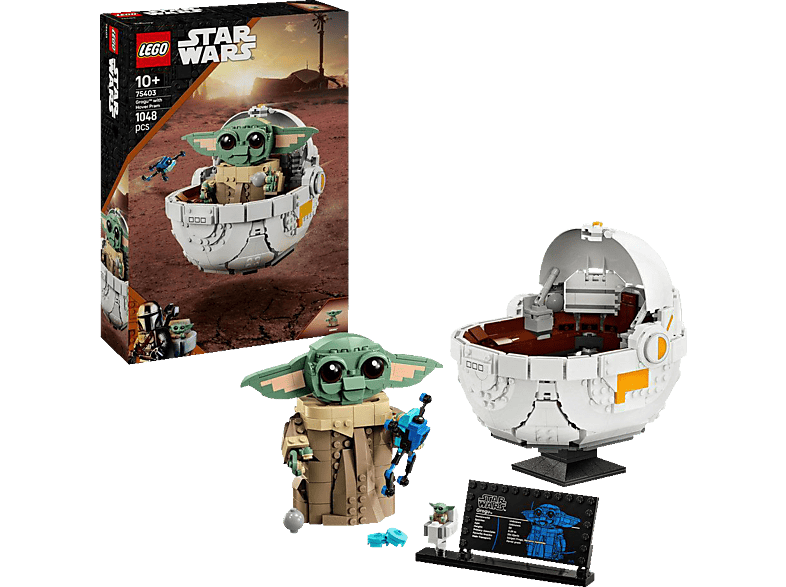 Lego Star Wars™ 75403 Grogu™ in seiner Repulsorwiege Bausatz, Mehrfarbig