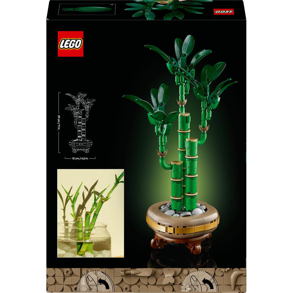 LEGO Bambuspflanzenset in einer Box. Das Set enthält Modell und Anleitung.