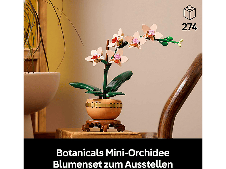 Thumbnail - LEGO Botanicals 10343 Mini-Orchidee Bausatz, Mehrfarbig