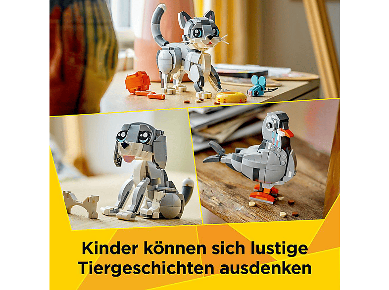 LEGO Creator 31163 Graue Katze Bausatz, Mehrfarbig