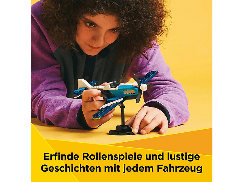 LEGO Creator 31160 Flieger: Rennflugzeug Bausatz, Mehrfarbig