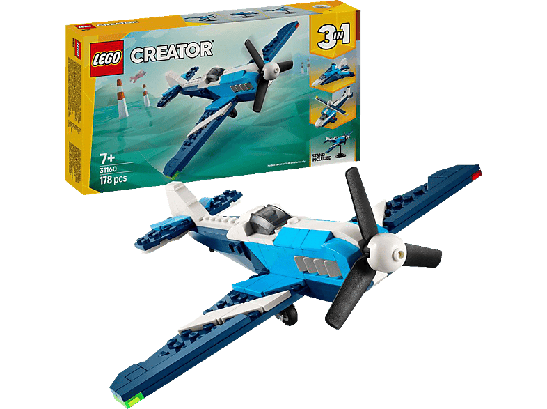 LEGO Creator 31160 Flieger: Rennflugzeug Bausatz, Mehrfarbig LEGO ...