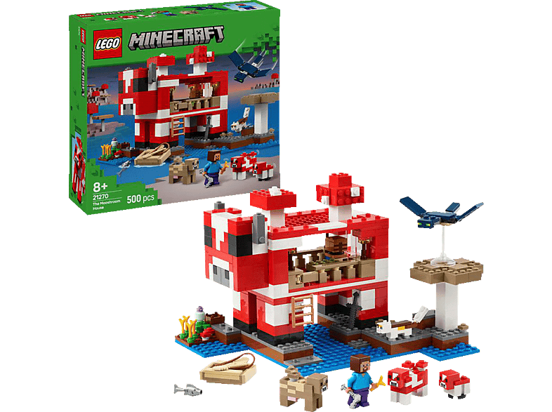 LEGO Minecraft 21270 Das Pilzkuh-Haus Bausatz, Mehrfarbig | SATURN