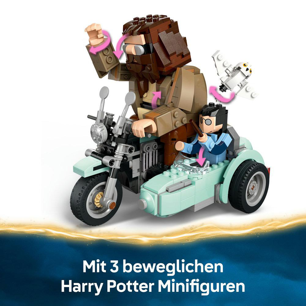 Lego Motorrad-Set mit Harry Potter Minifiguren.