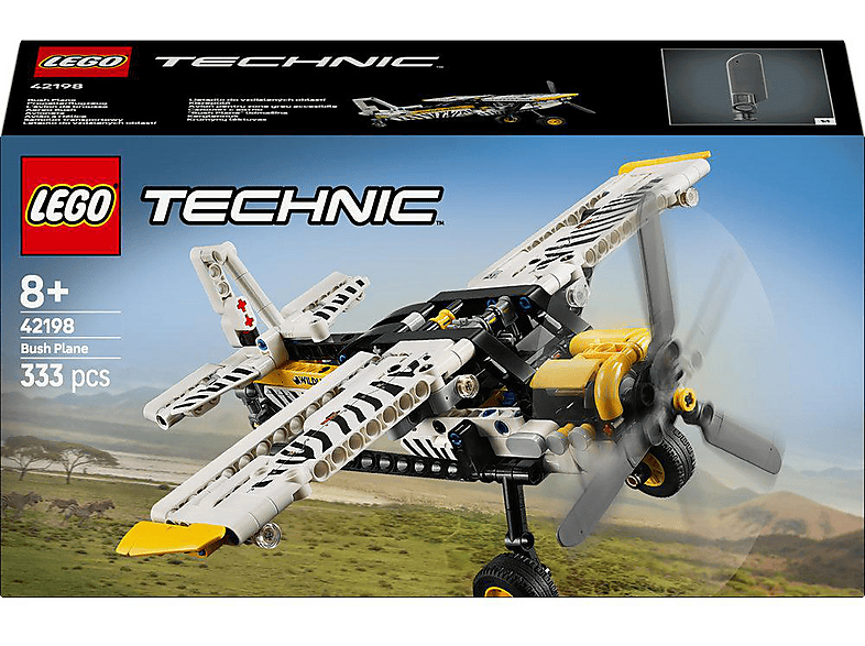 LEGO Technic 42198 Propellerflugzeug Bausatz, Mehrfarbig