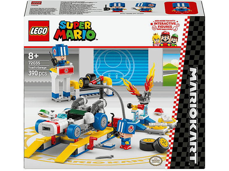 LEGO Super Mario 72035 Kart™ – Toads Werkstatt Bausatz, Mehrfarbig