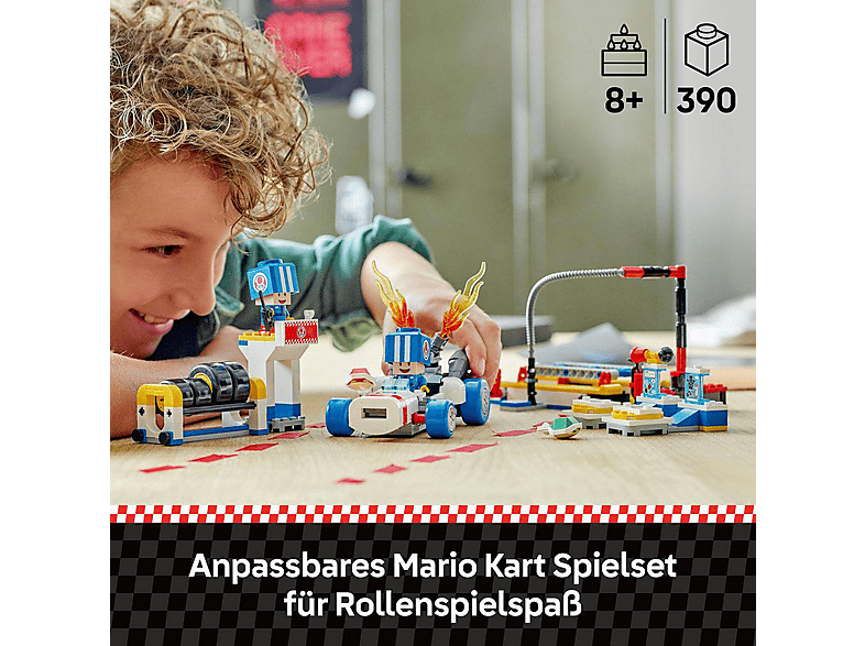 Thumbnail - LEGO Super Mario 72035 Kart™ – Toads Werkstatt Bausatz, Mehrfarbig