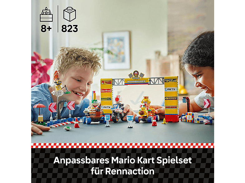 LEGO Super Mario 72036 Kart™ – Baby Peach & Grand Prix–Set Bausatz, Mehrfarbig