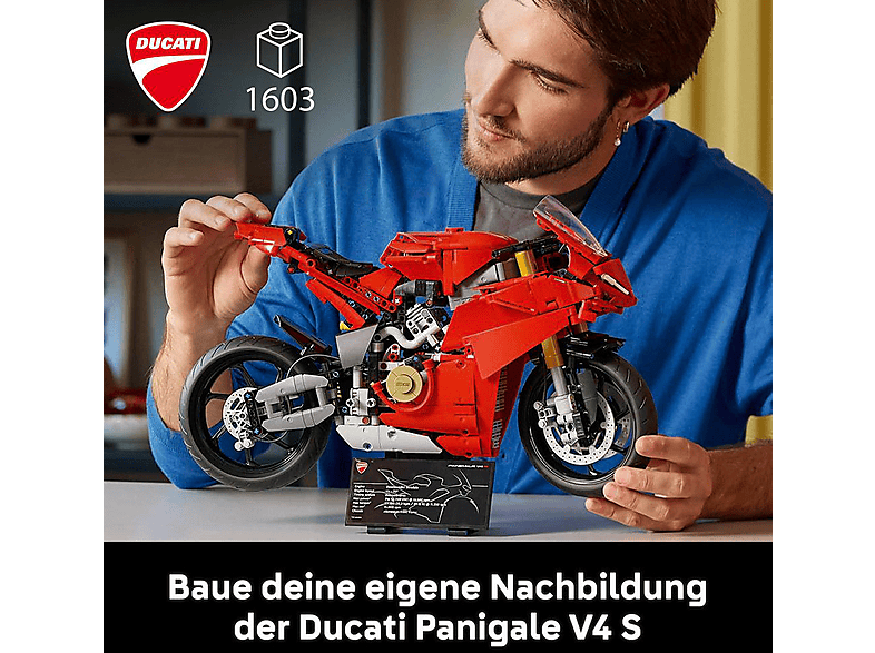 Thumbnail - LEGO Technic 42202 Ducati Panigale V4 S Motorrad Bausatz, Mehrfarbig