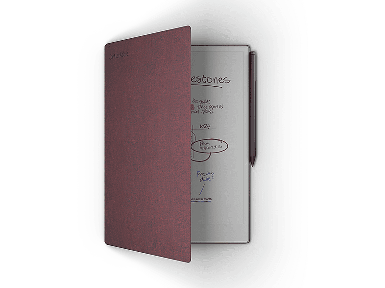 Thumbnail - REMARKABLE BookFolio Pro Mosaic Weave, Sleeves, reMarkable, Paper Pro, Burgundy