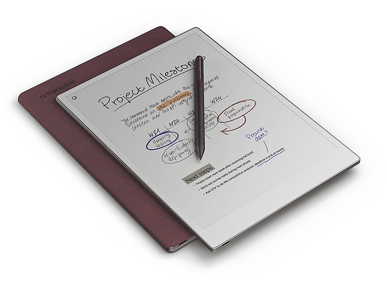 Thumbnail - REMARKABLE BookFolio Pro Mosaic Weave, Sleeves, reMarkable, Paper Pro, Burgundy