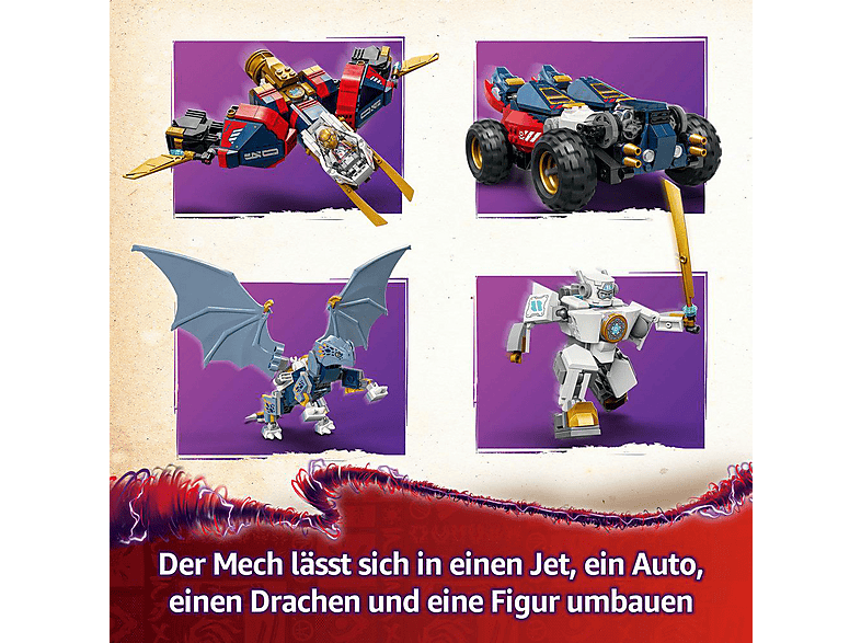 Thumbnail - LEGO Ninjago 71834 Zanes Ultra-Kombi-Mech Bausatz, Mehrfarbig