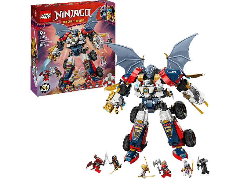 LEGO Ninjago 71834 Zanes Ultra-Kombi-Mech Bausatz, Mehrfarbig