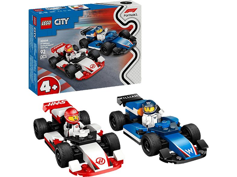 Lego City 60464 F1® Williams Racing und Haas F1® Rennautos Bausatz