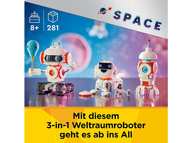 LEGO Creator 31164 Weltraum-Roboter Bausatz, Mehrfarbig