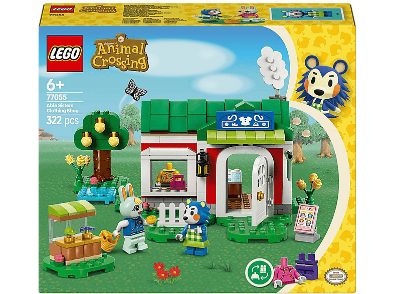 LEGO Animal Crossing 77055 Die Schneiderei der Schneiderschwestern Bausatz, Mehrfarbig