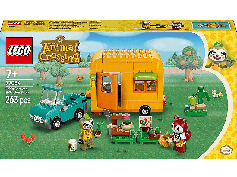 LEGO Animal Crossing 77054 Gerds Wohnwagen & Gärtnerei Bausatz, Mehrfarbig