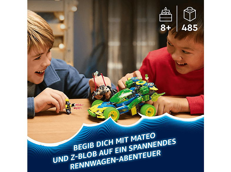 LEGO DREAMZzz 71491 Mateo mit dem Z-Blob Action-Rennwagen Bausatz, Mehrfarbig