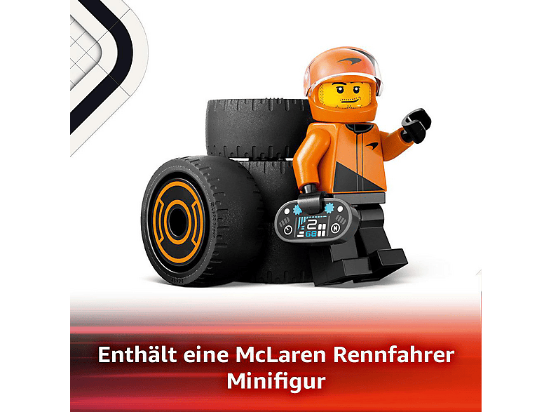 Lego City 60442 F1® Rennfahrer mit McLaren Rennauto Bausatz — Foto 3 von 5