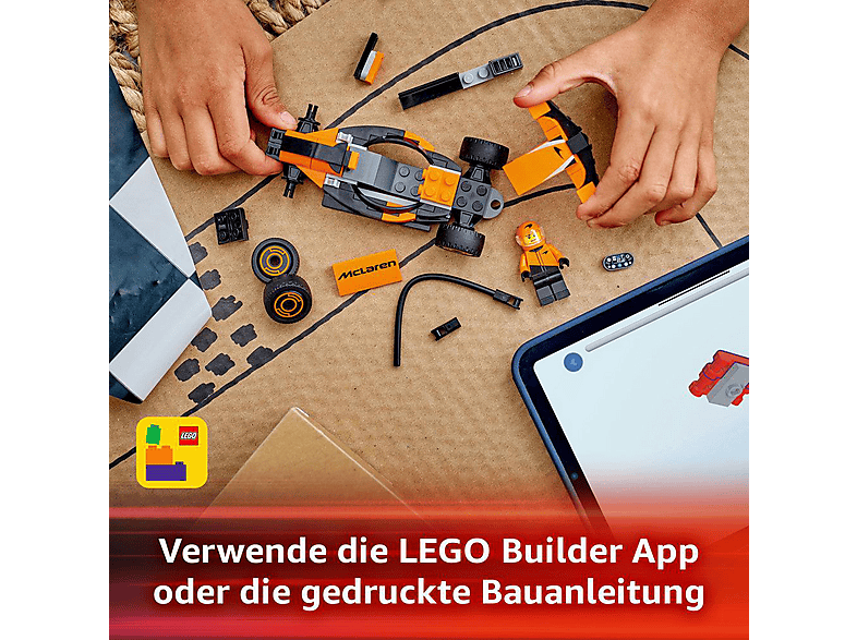 Lego City 60442 F1® Rennfahrer mit McLaren Rennauto Bausatz — Foto 5 von 5