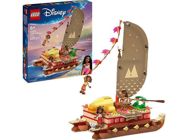 Lego Disney Princess 43270 Vaianas Abenteuerfloß Bausatz, Mehrfarbig