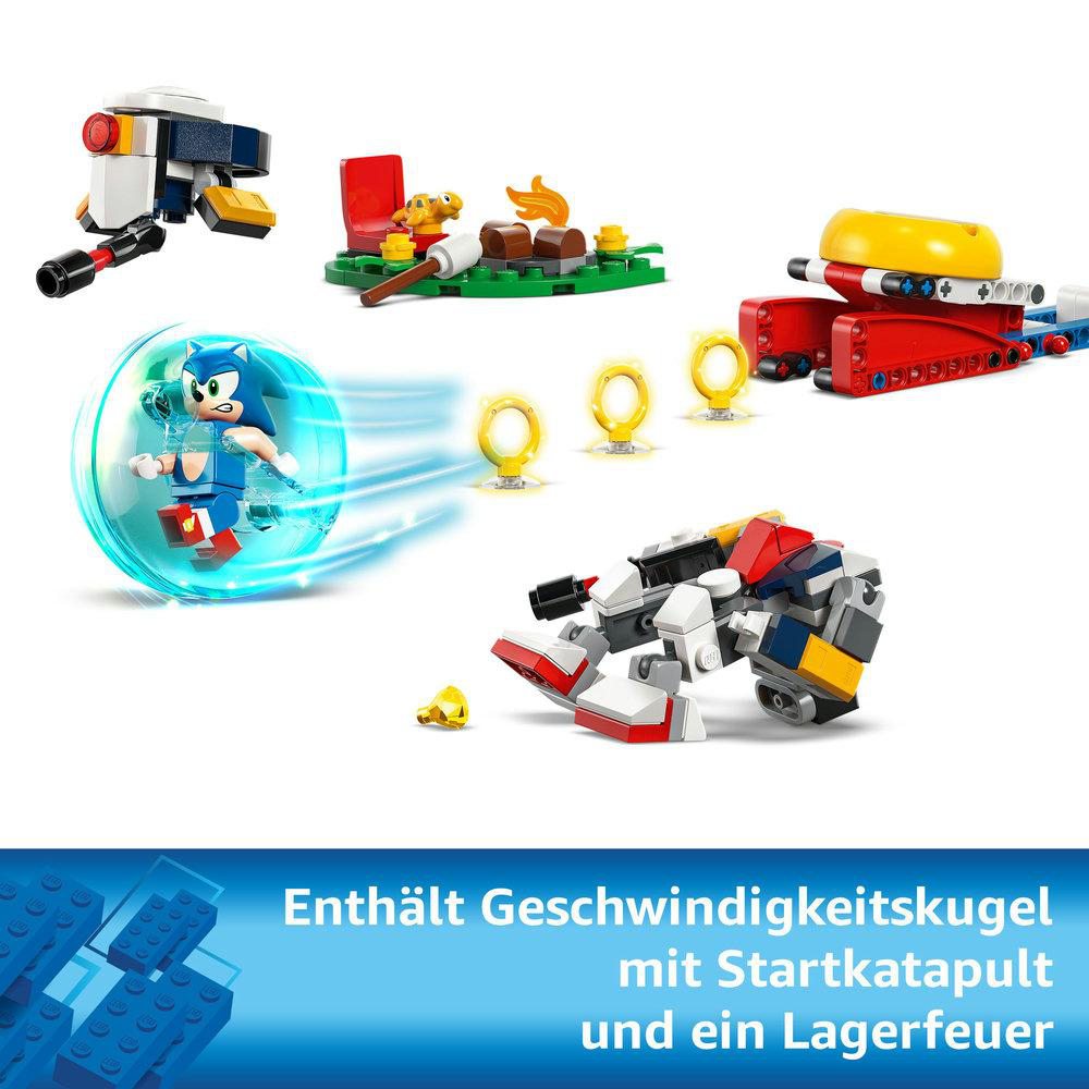 Lego Sonic the Hedgehog Set mit Strukturen.