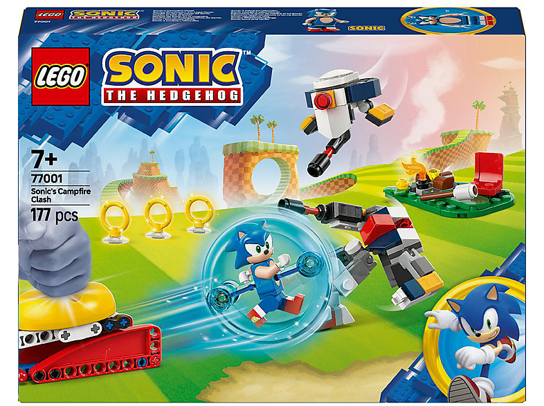 LEGO Sonic 77001 Sonics Showdown am Lagerfeuer Bausatz, Mehrfarbig