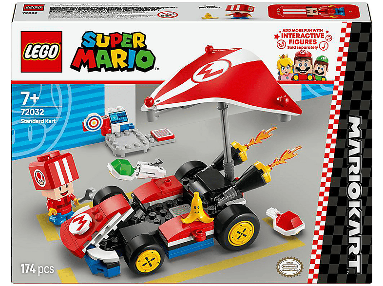 LEGO Super Mario 72032 Kart™ – Standard–Kart Bausatz, Mehrfarbig