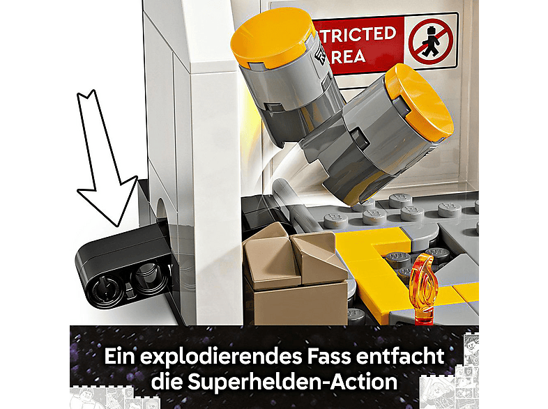 LEGO Super Heroes 76314 Captain America: Civil War Actionduell Bausatz, Mehrfarbig