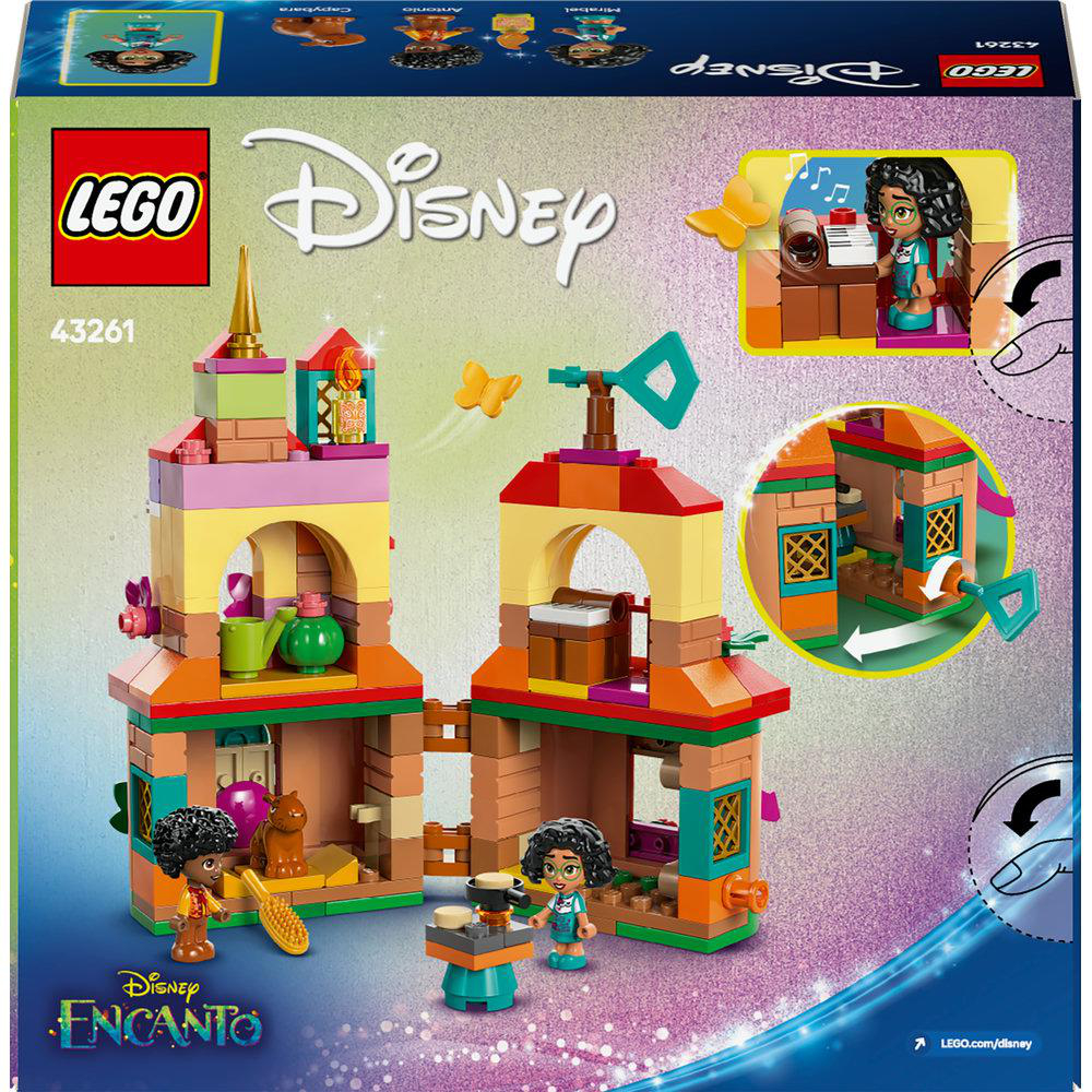 Eine Lego Disney-Set-Box mit einem bunten Schloss und Charakteren.