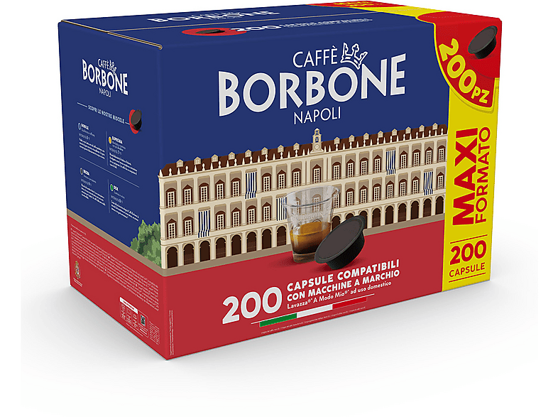 Caffè Borbone Caffè in capsule comp lavazza nobile 200pz, Lavazza A modo mio, 1,44 kg