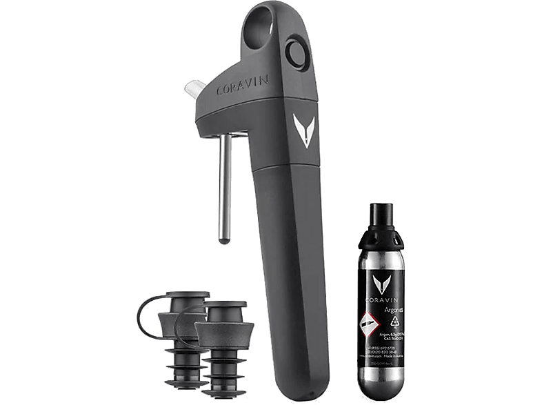 Coravin 112307 Pivot Weinkonservierungssystem, Schwarz; Weinsystem