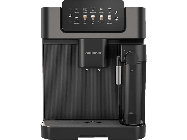 GRUNDIG KVA 7230 Kaffeevollautomat Schwarz/Dunkelsilber