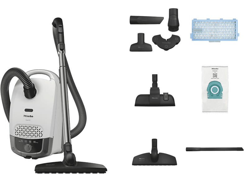 Miele Guard S1 Parquet Flex - Stofzuiger Met Zak Briljantwit