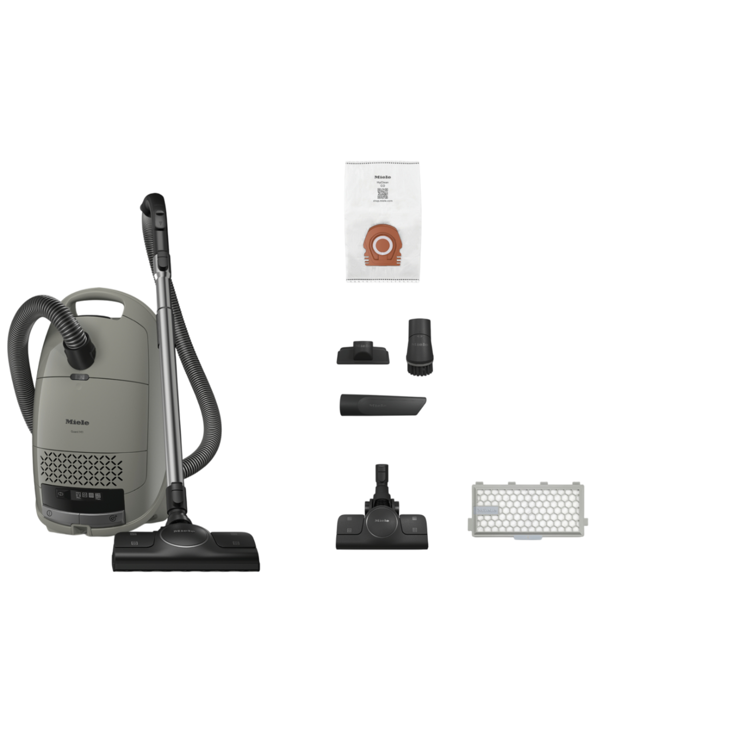 Miele Guard M1 Silence Stofzuiger met zak Grijs