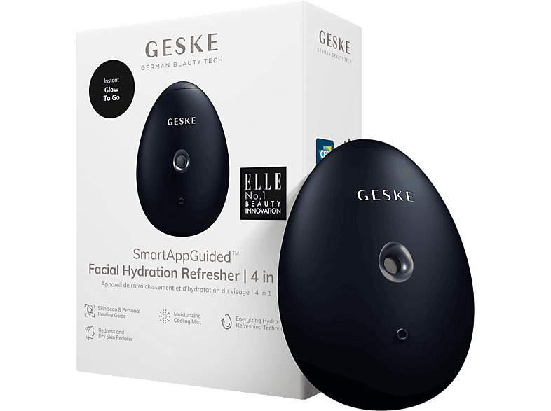 Limpiador facial - Geske Facial Hydration Refresher 4 in 1, Cara, Negro